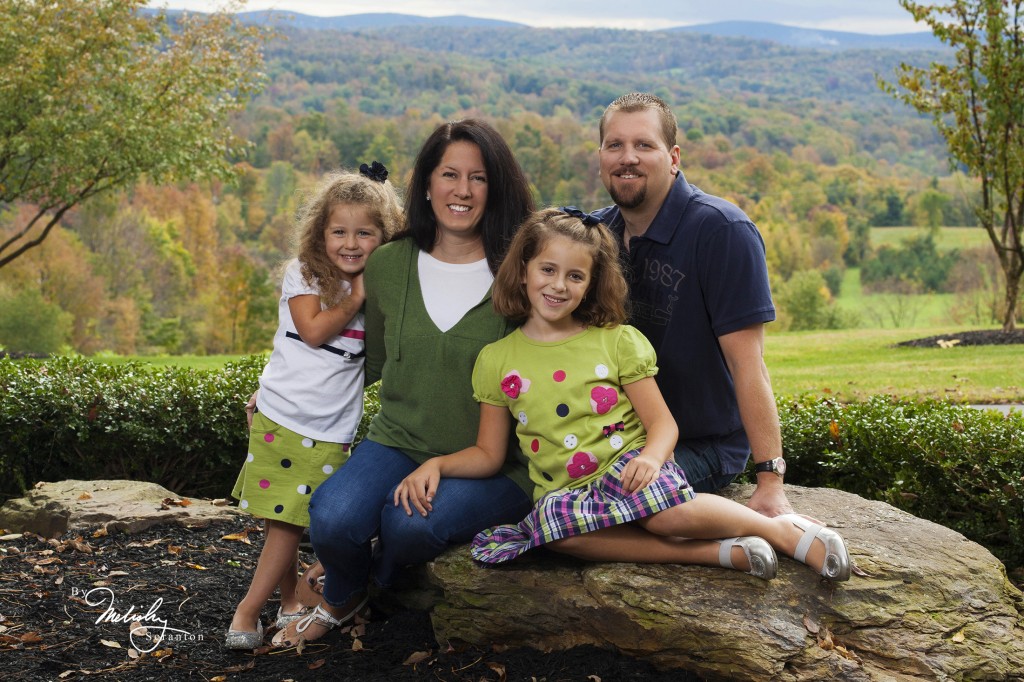 A friend's scenic country estate made a perfect backdrop for this family shot.