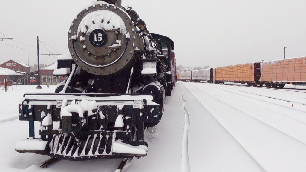 Rolling The Rails On A Snow Day